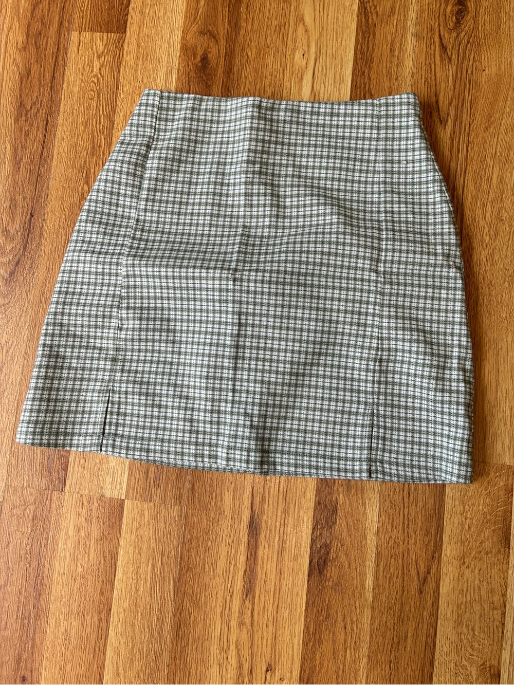 John Galt | Brandy Melville Green Plaid Mini Skirt Size Small